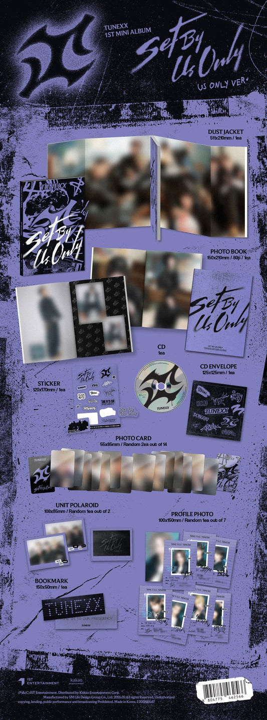 Tunexx - set by us only 1st mini album standard us only ver