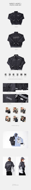 EXO - 'EXO'verse' 2025 EXO fan meeting official md varsity jacket + photo card set
