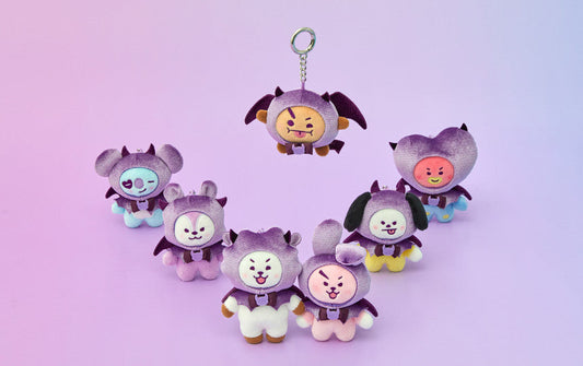 BTS x BT21 - Angel & Villain Villain Plush Keyring