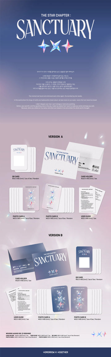 TXT THE STAR CHAPTER SANCTUARY ALBUM JAPAN POB LUCKY DRAW