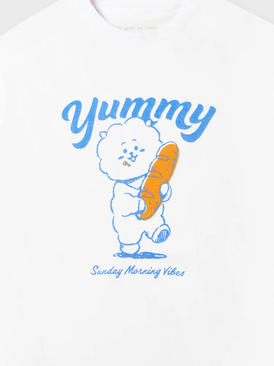 BT21 - BASIC SHORT SLEEVE TSHIRT WHITE (RJ)