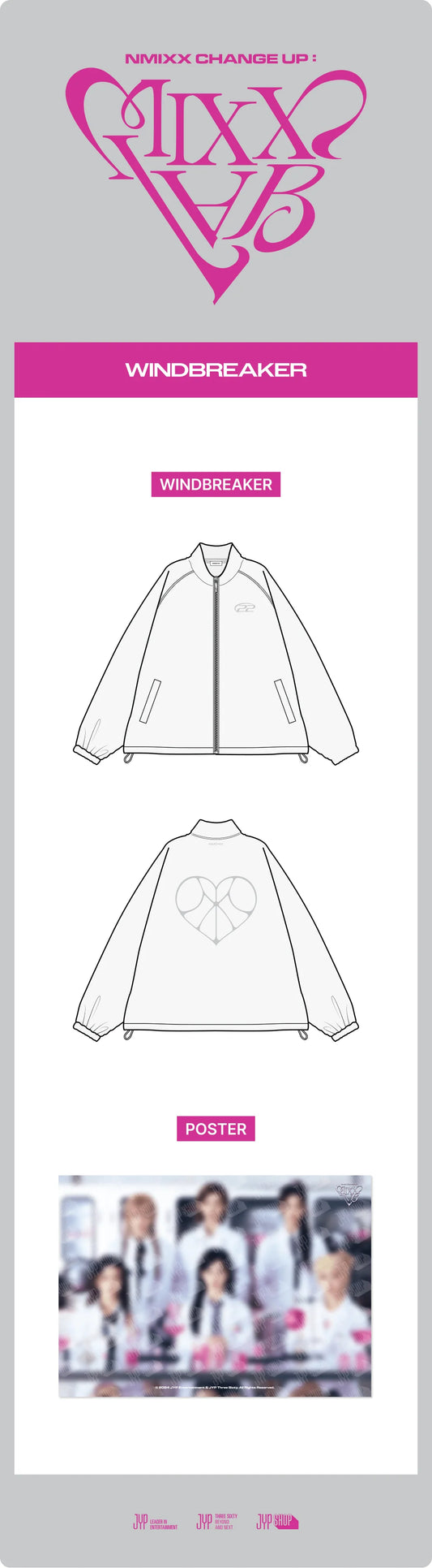 Nmixx - Change Up : Mixx Lab 2nd Fan Concert Official MD Windbreaker