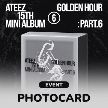 Ateez - Golden Hour : Part.6 15th Mini Album Photocard Gift Event Earphone Charm Ver