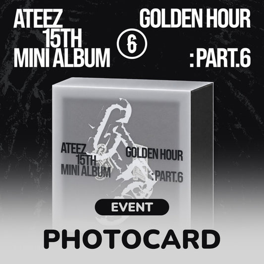 Ateez - Golden Hour : Part.6 15th Mini Album Photocard Gift Event Earphone Charm Ver