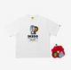 Stray Kids - Bape X Stray Kids Wolf Chan Baby Milo Tee M (bangchan) + Scrunchies (red) Set
