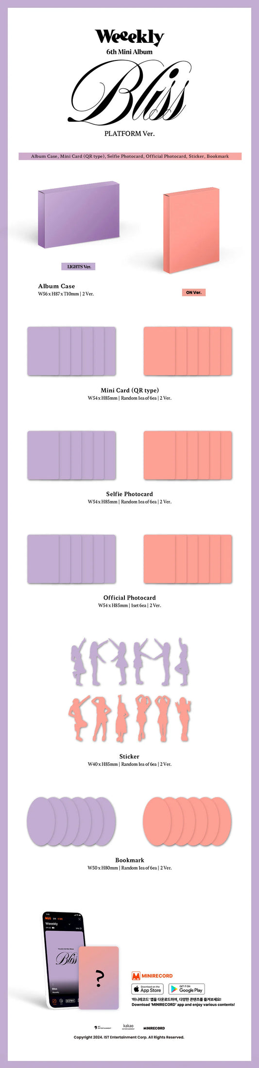 Weeekly 6th Mini Album - Bliss (Platform Ver)