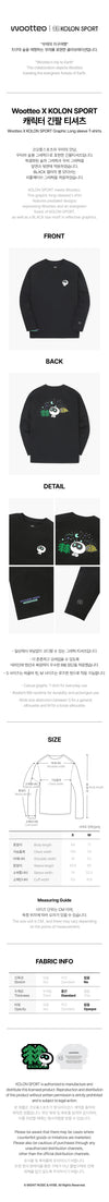 BTS - Wootteo X Kolon Sport MD Graphic Long Sleeve T-Shirt (Black)