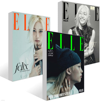 STRAY KIDS FELIX on Cover of ELLE Korea Magazine (Nov 2024 Issue)