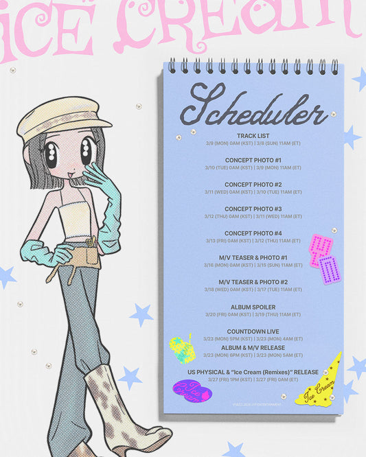 Itzy yuna - ice cream 1st mini album photobook ver random