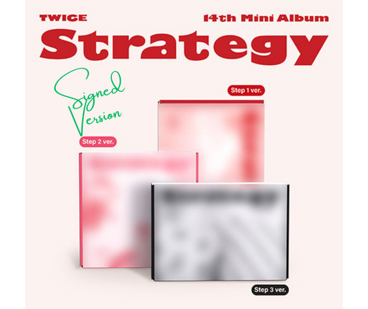 Twice 14th Mini Album - Strategy (Signed Postcard Version)