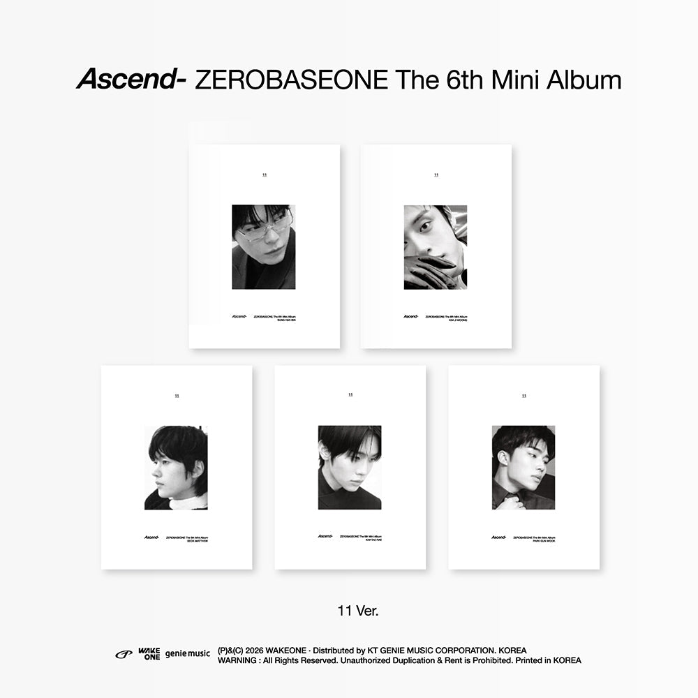 Zerobaseone - ascend- 6th mini album 11 ver set – Kpop Omo
