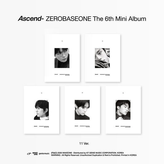 Zerobaseone - ascend- 6th mini album 11 ver set