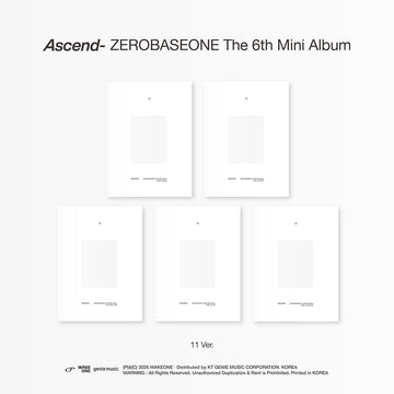 Zerobaseone - ascend- 6th mini album 11 ver random