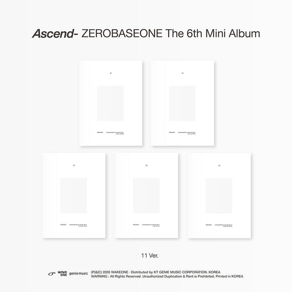 Zerobaseone - ascend- 6th mini album 11 ver set – Kpop Omo