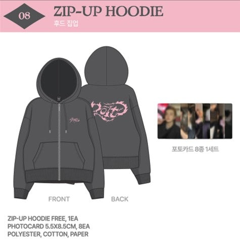 Stray kids - do it pop up store official md zip up hoodie – Kpop Omo