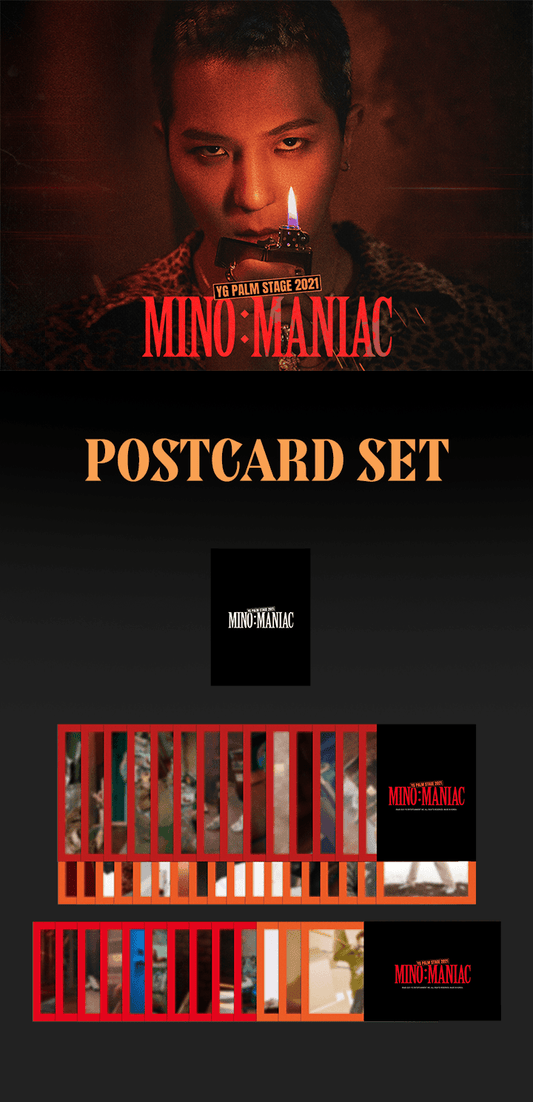 Winner Song Mino - Mino : Maniac YG Palm Stage 2021 Official MD Postcard Set