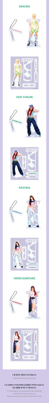 Le Sserafim - Crazy Japan 3rd Single Album Official MD Acrylic Stand