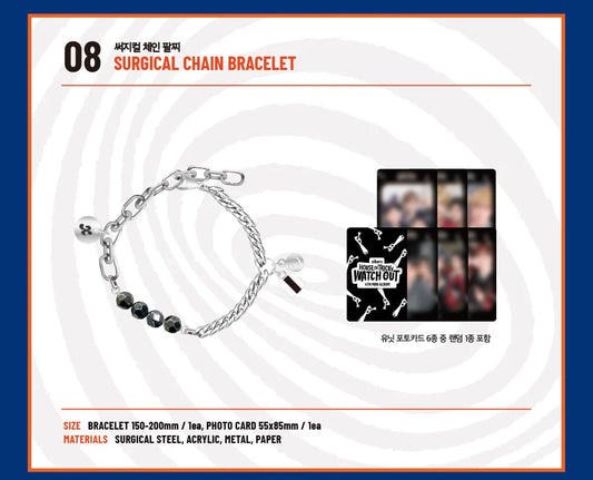 Xikers - House of Tricky : Watch Out Official Merch MD Surgical Chain Bracelet