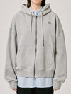 BT21 - Basic Unit 1 Hoodie Zip-up 2024 F/W Melange Gray