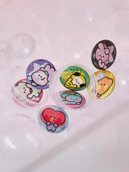 BTS x BT21 - Minini Lucky Gatcha Mini Can Badge