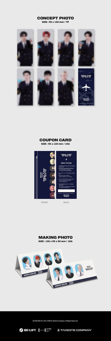 ENHYPEN - Enhypen World Coupon Card Collection (Pilot Basic Ver