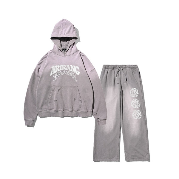 BTS - arirang world tour official md hoodie & pants set up (gray