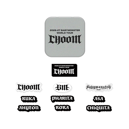 BABYMONSTER CHOOM World Tour MD Tin Case + Sticker Set