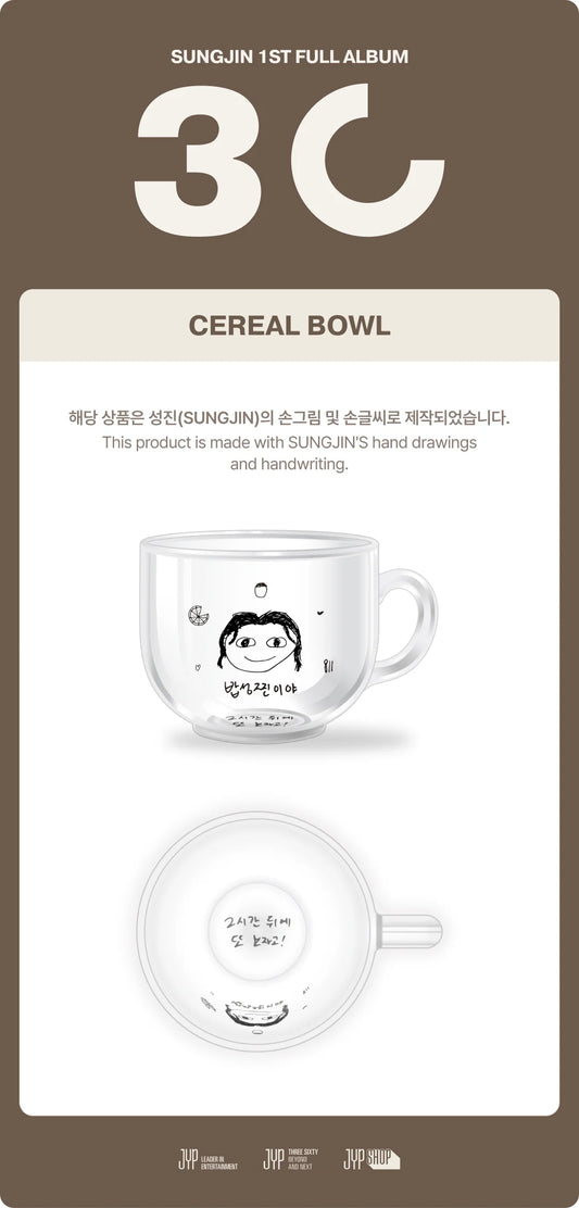 DAY6 Sungjin - 30 Solo Concert Official MD Cereal Bowl