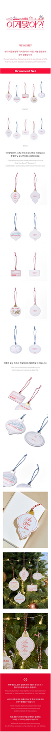 BTS jimin & jung kook - are you sure?! season2 official md ornament set