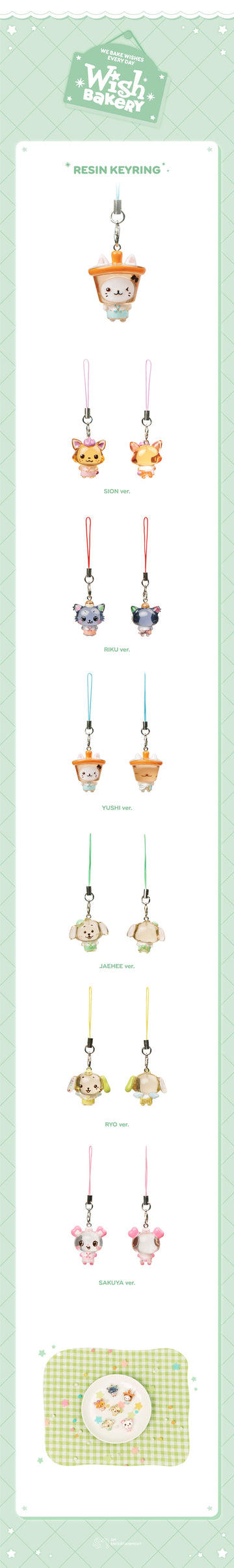 NCT wish - wish bakery pop up official md resin keyring – Kpop Omo