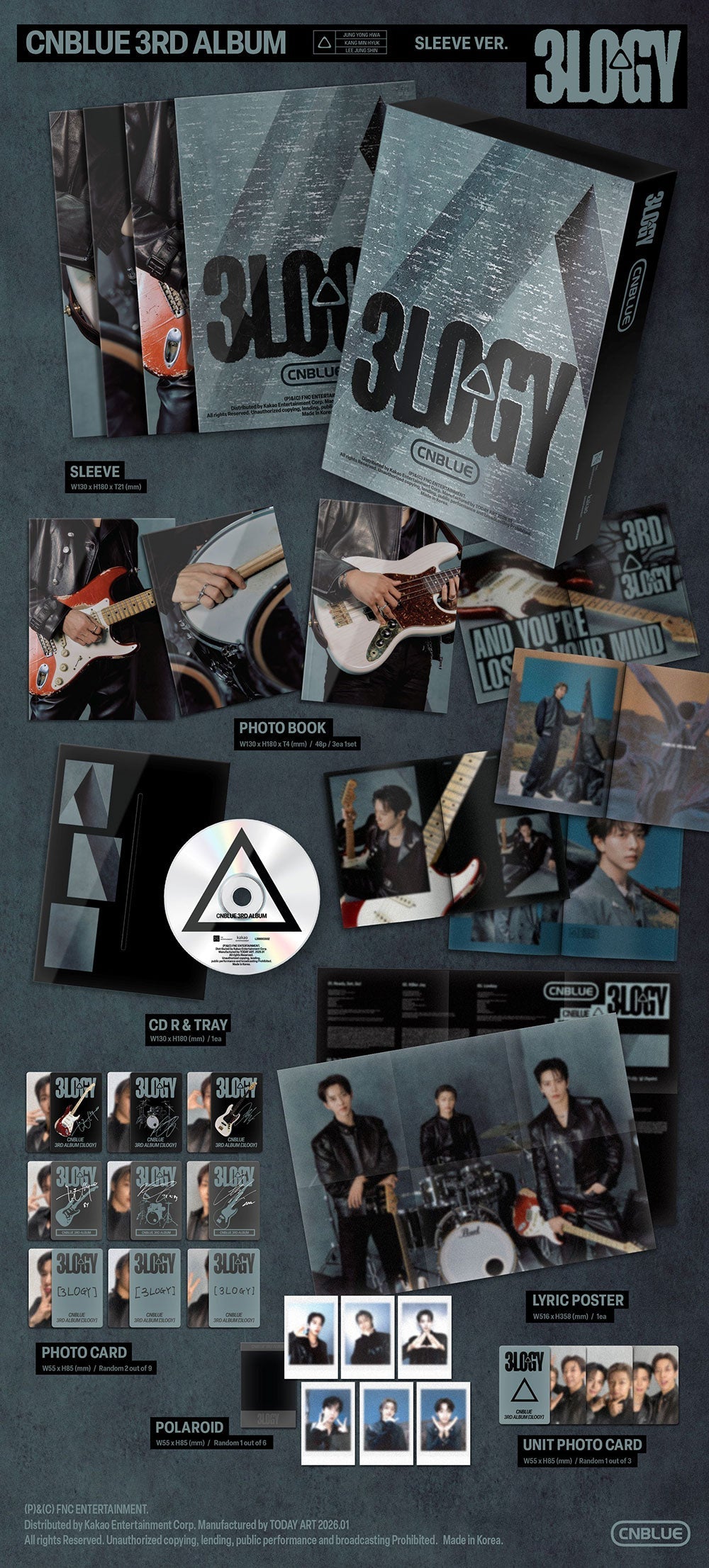 Cnblue - 3logy 3rd album sleeve ver – Kpop Omo