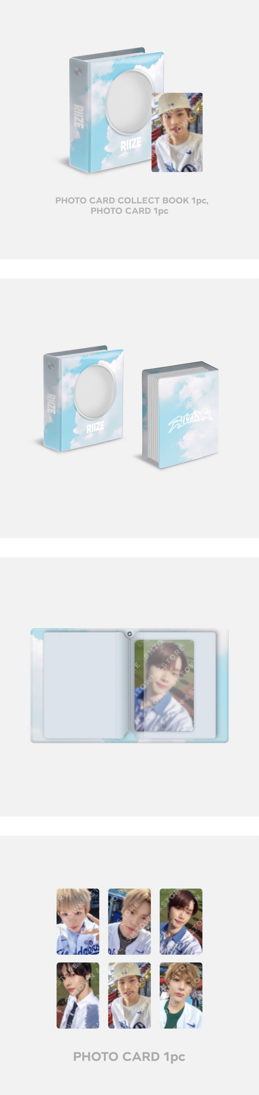 RIIZE - Riizing 1st Mini Album Official MD Photo Card Collect Book Set