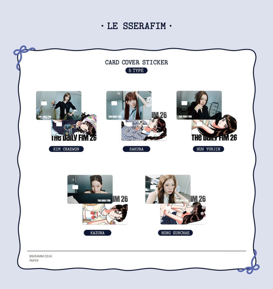 Le sserafim - holiday house hybe 2026 season's greetings official md card cover sticker