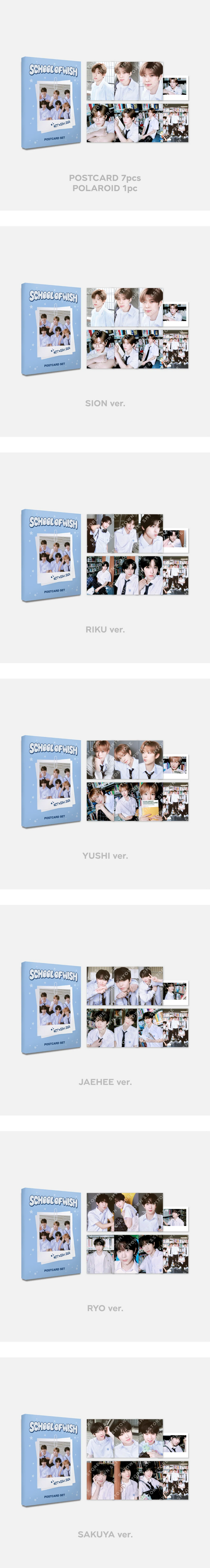 NCT WISH - School of Wish 2024 NCT WISH Fan Meeting Official MD Postcard Set