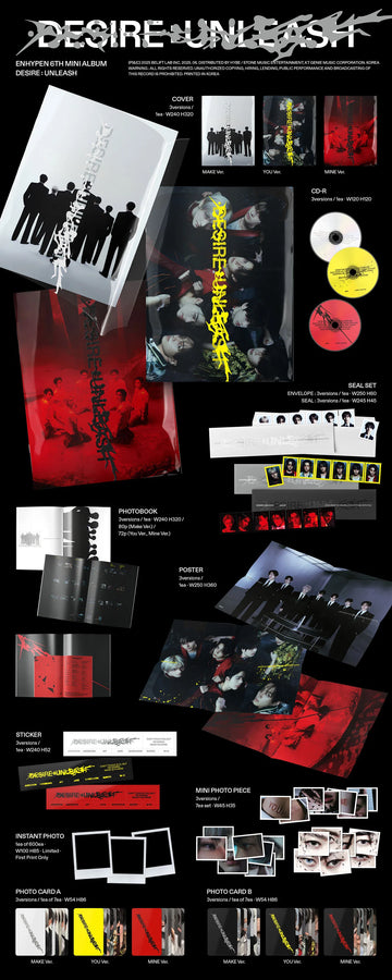 ENHYPEN 6th Mini Album - Desire : Unleash (Musicplant Lucky