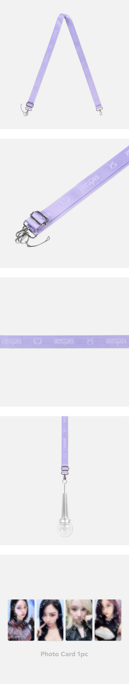 Aespa - Synk : Parallel Line 2024 Aespa 2nd Concert Official MD Fanlight Strap Set