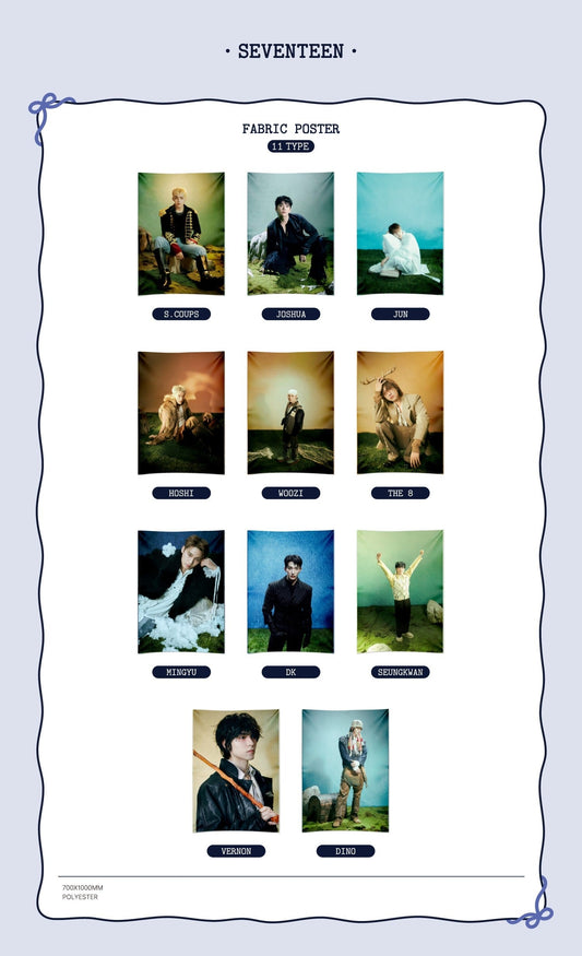 Seventeen - holiday house hybe 2026 season's greetings official md fabric poster