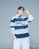 Seventeen Hoshi X Acme de la Vie Adlv - Oversize Stripe Short Sleeve Knit