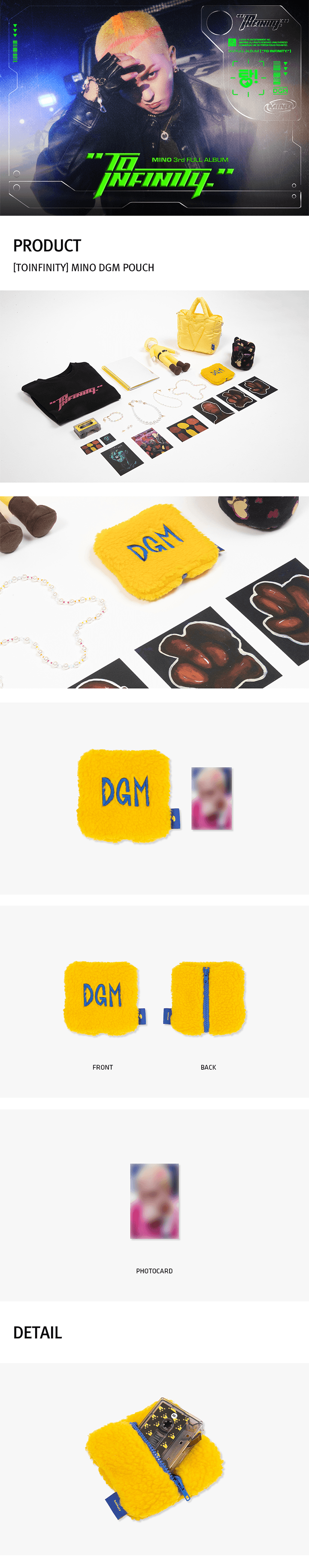 3rd Full Winner Song Mino - Toinfinity 3rd Full Album Official MD Dgm Pouch ...
