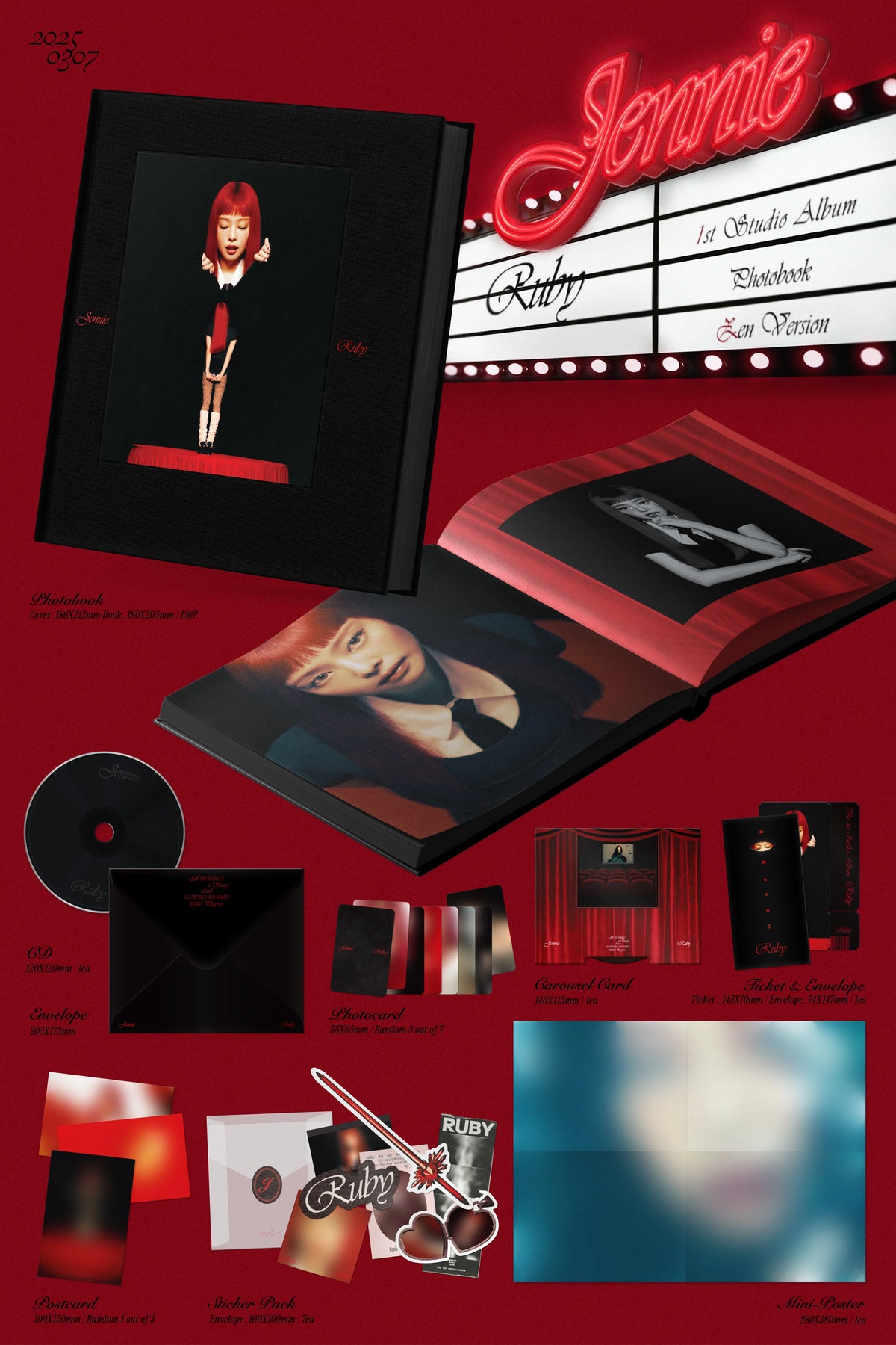 Jennie Draw Ruby JENNIE The 1st Studio Album - Ruby (Everline Lucky Draw Event Photoboo ...