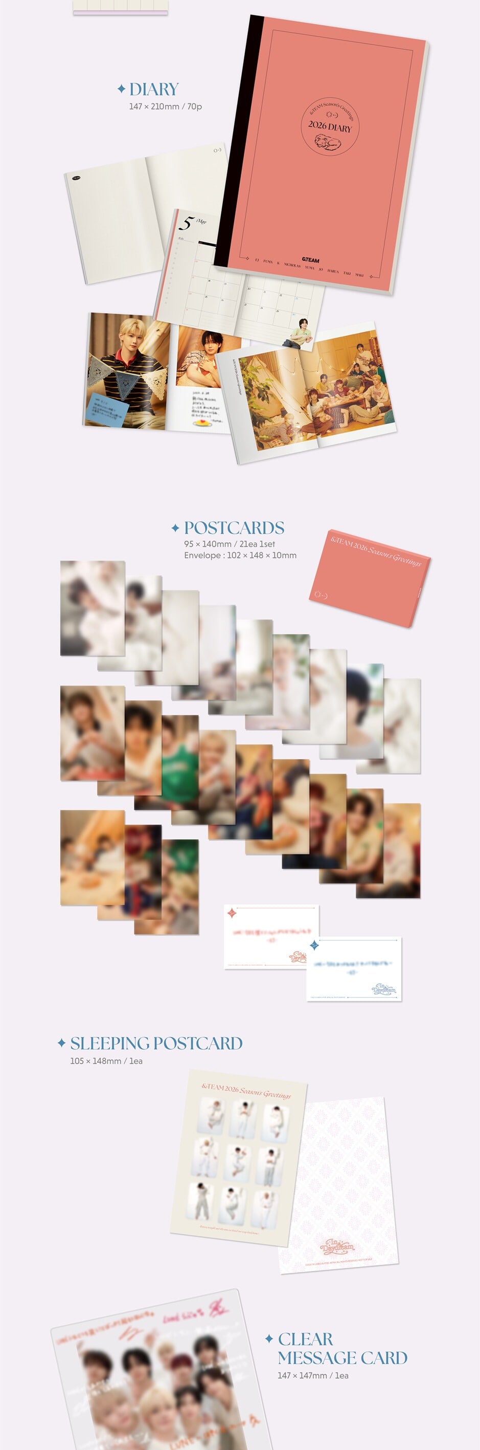 &TEAM - In a Daydream 2026 Season's Greetings – Kpop Omo