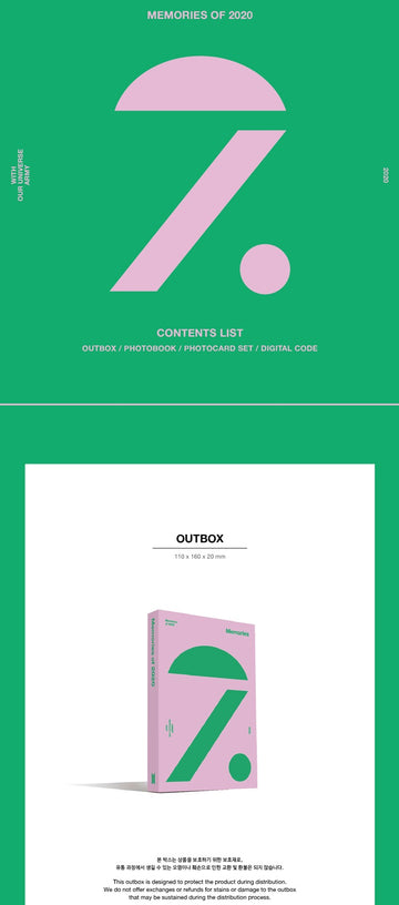 BTS - Memories of 2020 DC 2025 Festa Gift – Kpop Omo