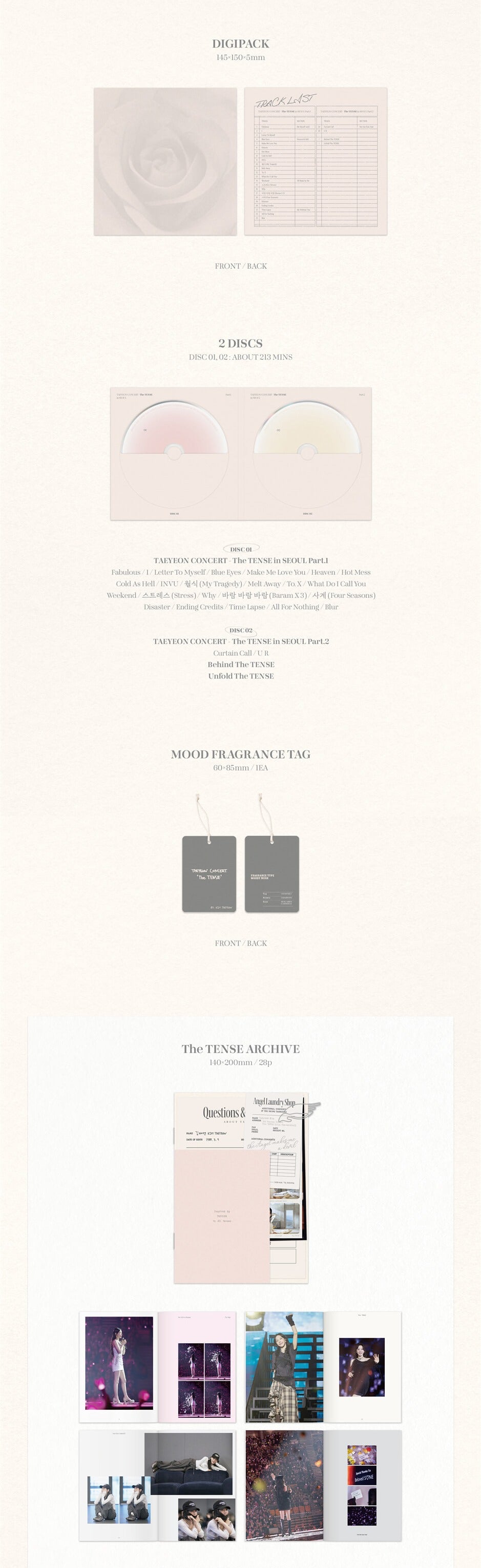 K-POP・アジア TAEYEON Concert The TENSE Memory Box TAEYEON Concert The TENSE Memory Box Blu-Ray – Choice Music LA