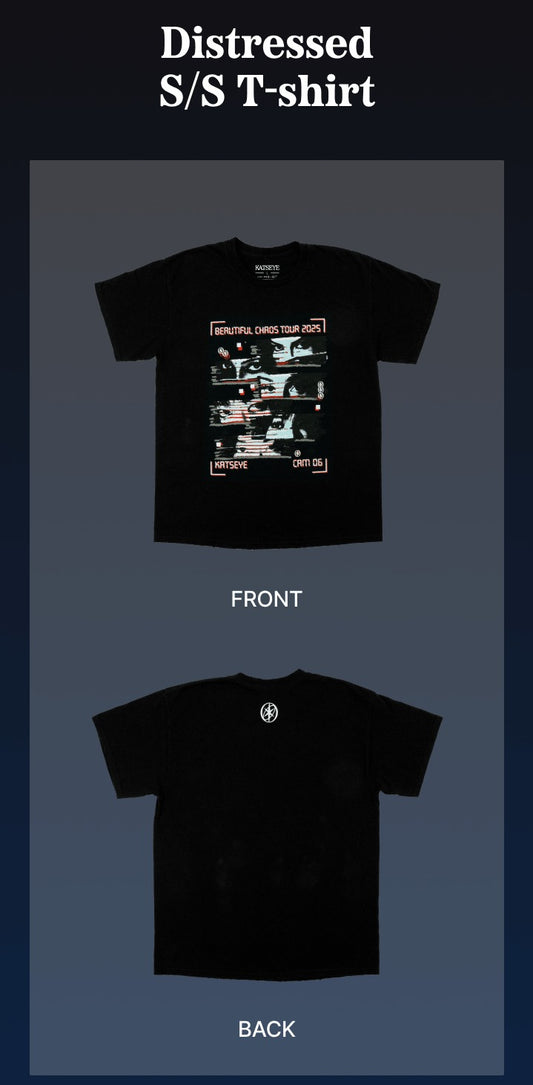 KATSEYE - The Beautiful Chaos Official MD Distressed S/S T-Shirt