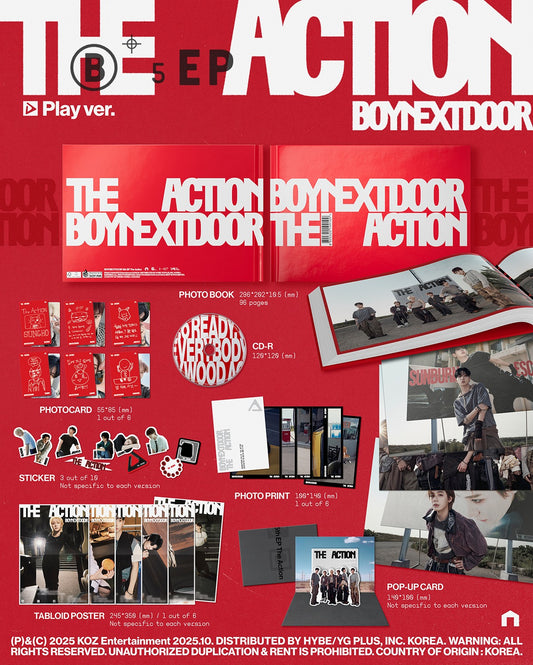 BOYNEXTDOOR 5th Ep Album - The Action (Musickorea Lucky Draw Event)