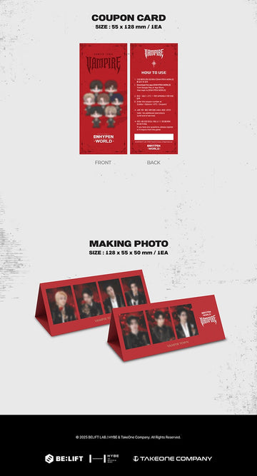 ENHYPEN - Enhypen World Coupon Card Collection (Vampire Basic Ver