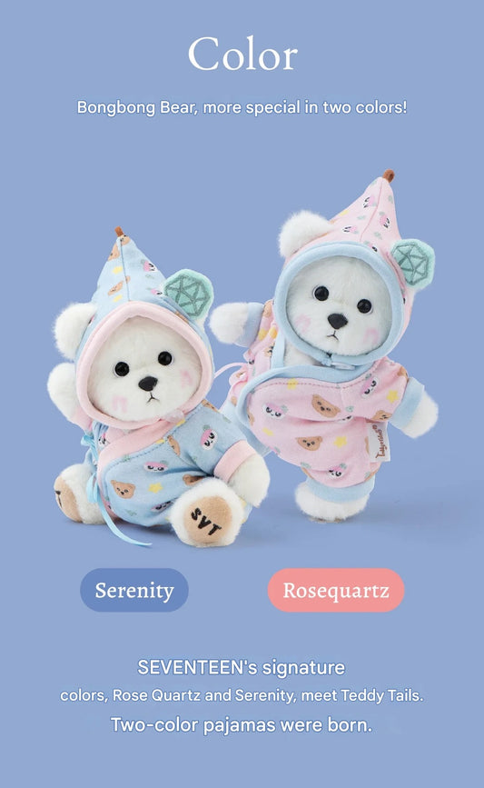 SEVENTEEN Bongbongee X Teddy Tales - Bongbong Bear Serenity Pajama Set (XS)