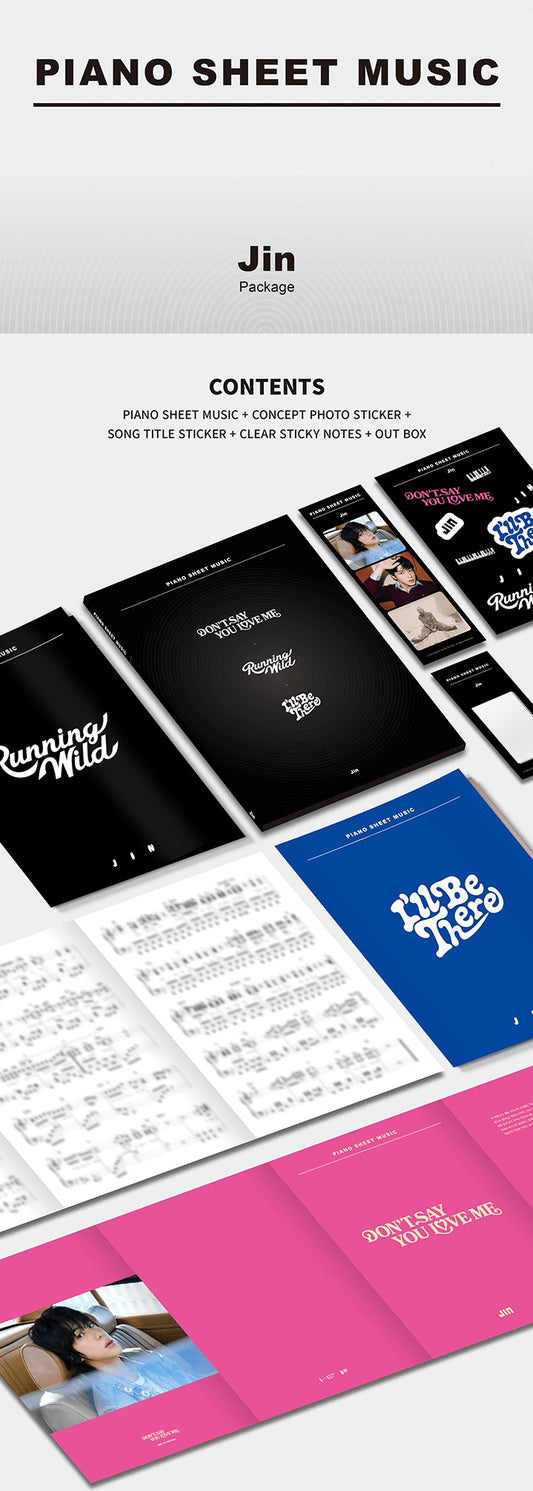 BTS - Piano Sheet Music : Jin (Package)
