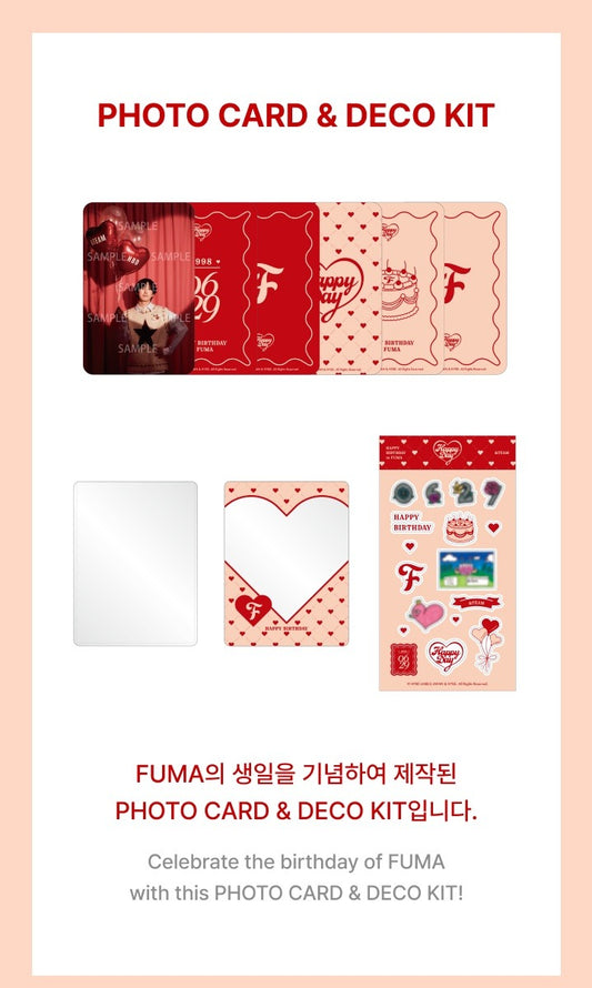 &TEAM - Happy Fuma Day Official MD Photo Card & Deco Kit