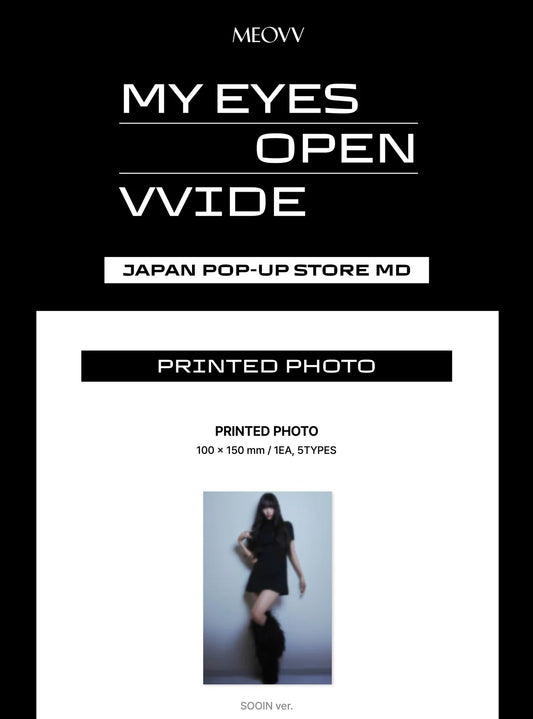 MEOVV - My Eyes Open Wide Japan Pop Up Store Official MD Printed Photo